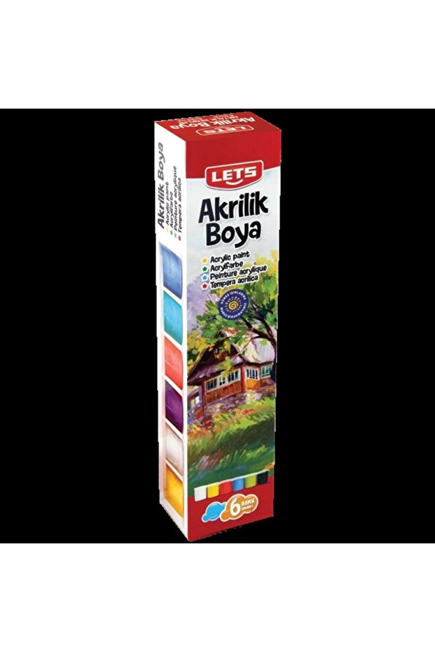 Akrilik Boya 6 Lı 25 ml Ana Renkler L-5200 - 1