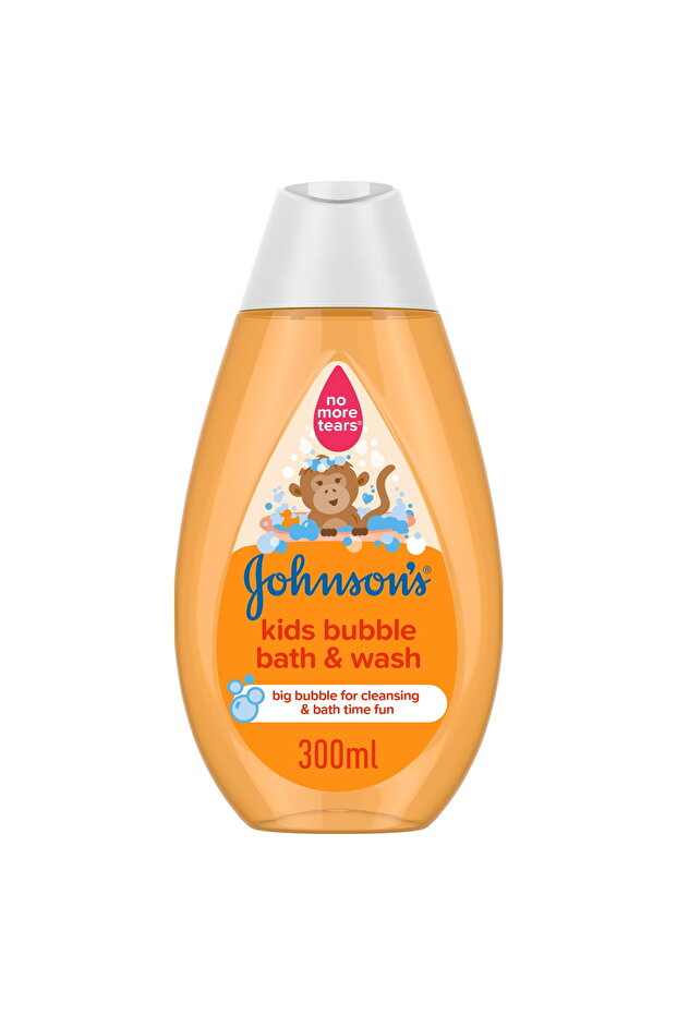 Johnson's Kids Bubble Bath & Wash 300 ml Gentle 2-in-1 Cleanser for Fun, Soothing Bath Time