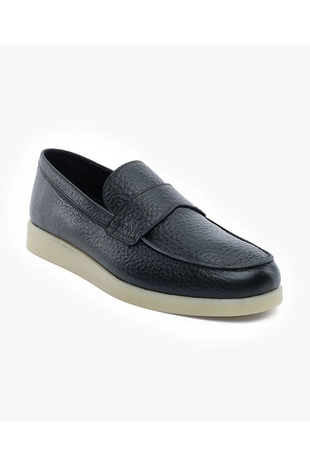 Erkek Siyah Hakiki Deri Loafer Ayakkabı 5Y1LA18460 - 2