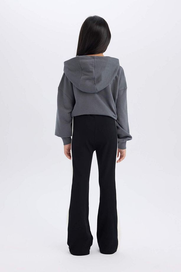 Kız Çocuk Standart Boy İspanyol Paça Basic Düz Tayt D3888A824WN - 6