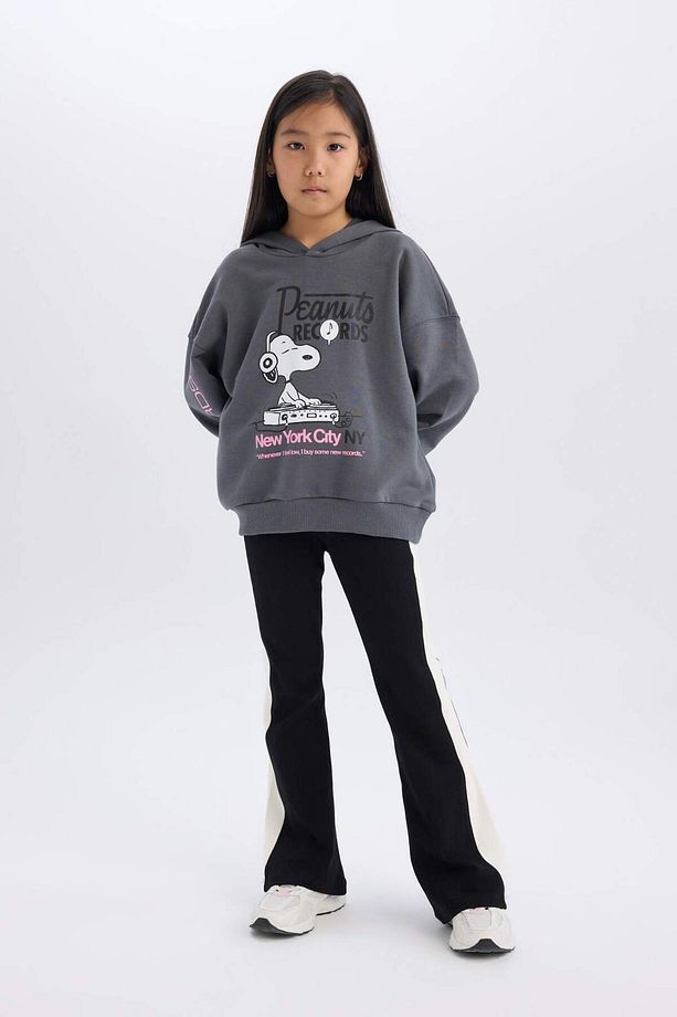 Kız Çocuk Standart Boy İspanyol Paça Basic Düz Tayt D3888A824WN - 2