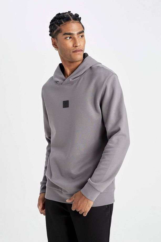 DeFactoFit Standart Fit Kapüşonlu Sporcu Sweatshirt D0925AX24AU - 3