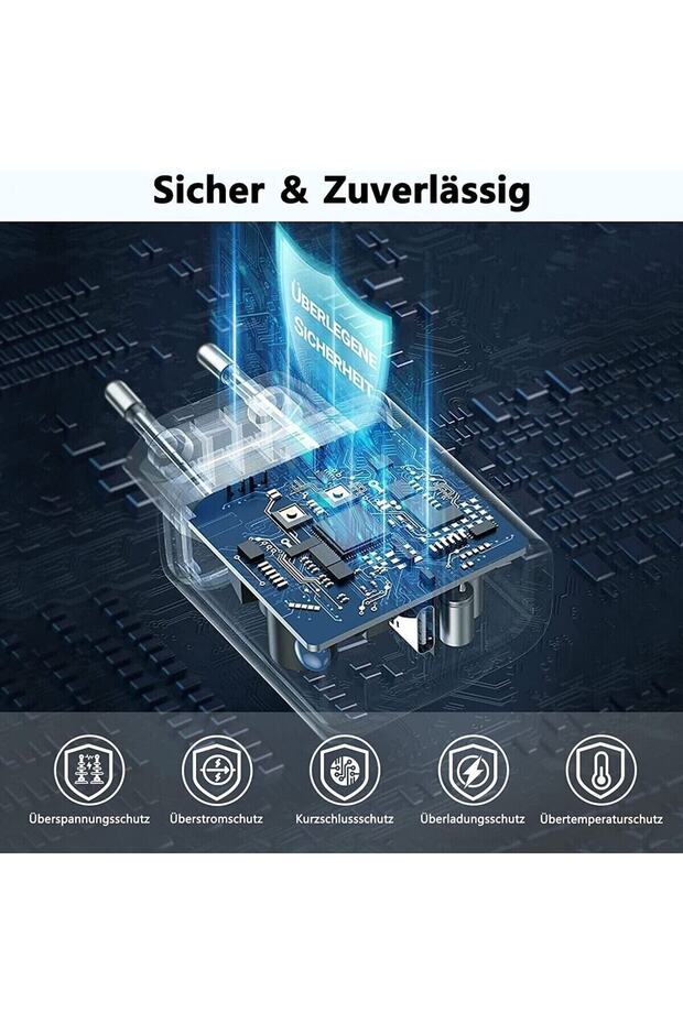 Hepu 20w Gan Pd Girişli Hızlı Şarj Aleti 3.0 Qualcomm Usb-c & Lightning Kablo Çift Çıkışlı Iphone - 2