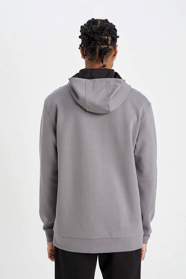 DeFactoFit Standart Fit Kapüşonlu Sporcu Sweatshirt D0925AX24AU - 6