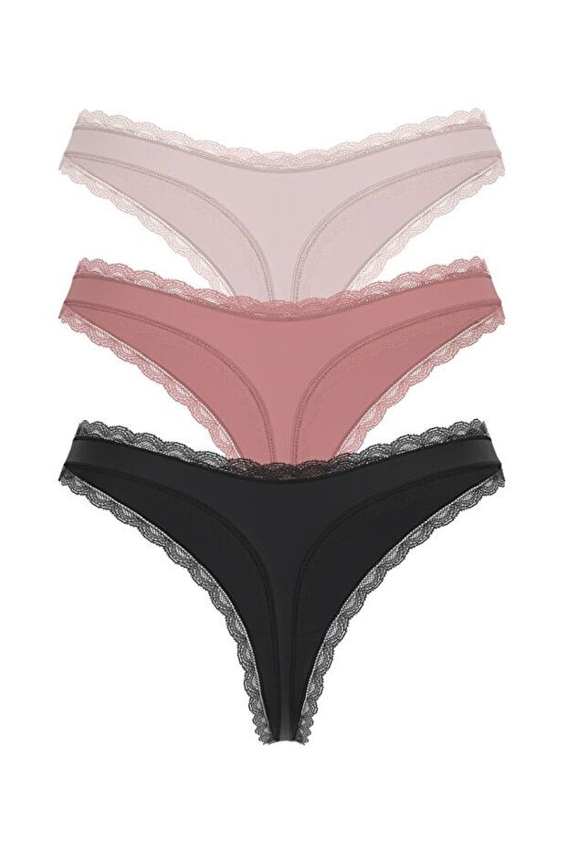Basic Microfiber Kadın Brief 3'Lü Külot Paketi - 2