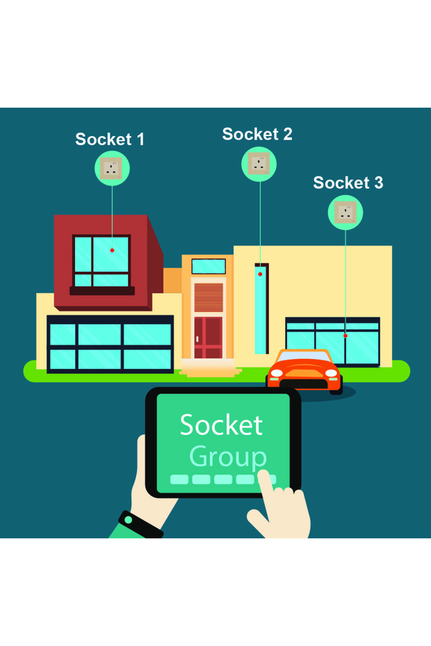 Smart Wall Socket Outlet WiFi - App Control & Works with Alexa/Google (Gold, Single Socket) - 4