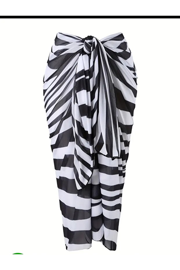 Zebra Pattern Pareo - 1
