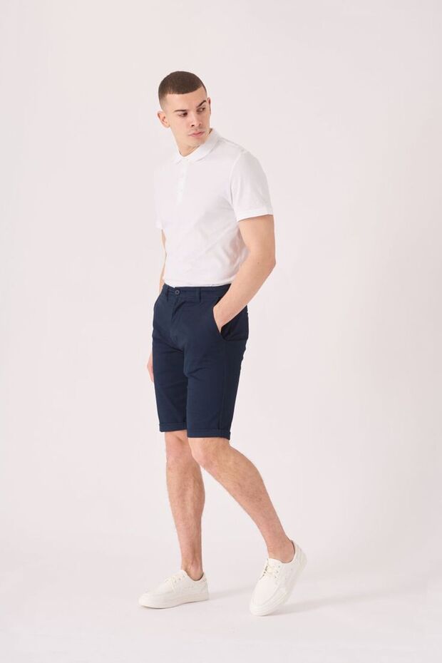 Kaizer Denim Erkek Lacivert Baggy şort - 1
