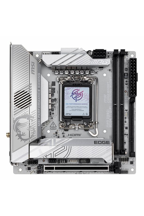 MPG Z890I Edge Ti WiFi DDR5 (8600MHz)OC M.2 HDMI/USB-C PCIe 5.0 1851P mITX Anakart - 2
