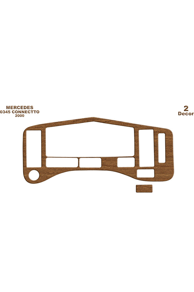 Mercedes Connecto 0345K Console-Torpedo Overlay 1997-2001 2 Pieces