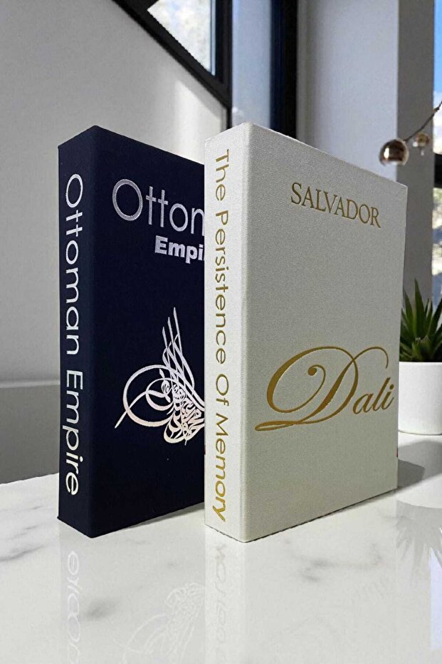 2-Piece Fabric Covered Book-Looking Decorative Box | Gift & Jewelry Box