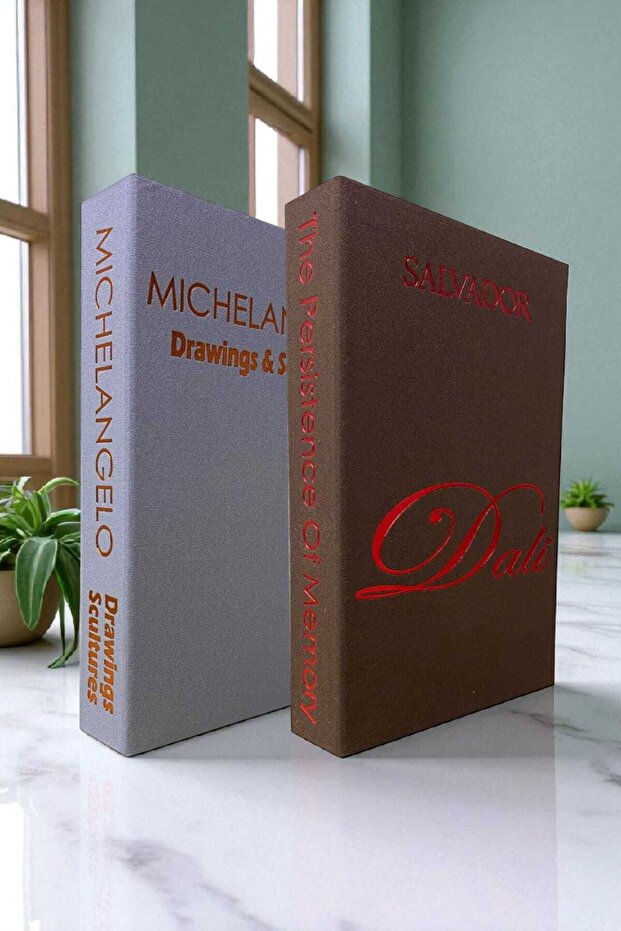 2-Piece Fabric Covered Book-Looking Decorative Box | Gift & Jewelry Box
