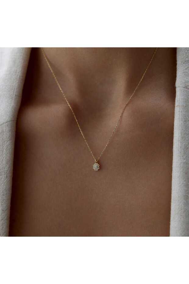 Oktagon Multi Stone Kolye - 1