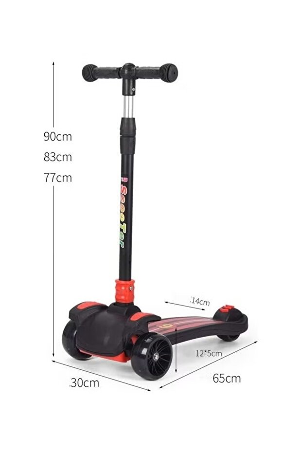 سكوتر ثلاثي العجلات قابل للطي - 2