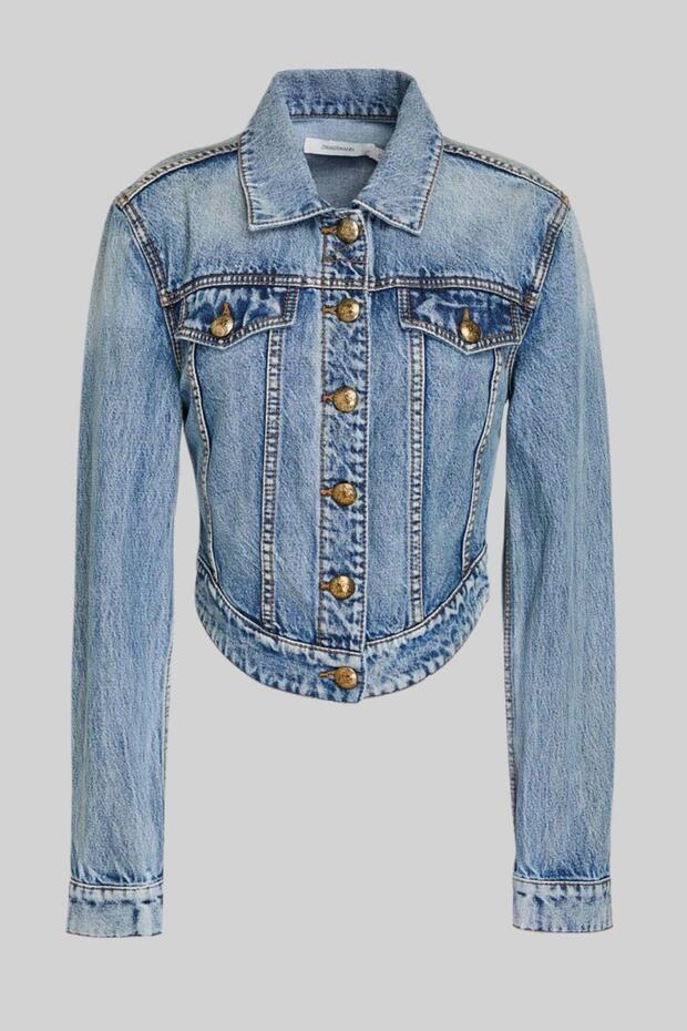 Kadın Jean Ceket Mavi - 1