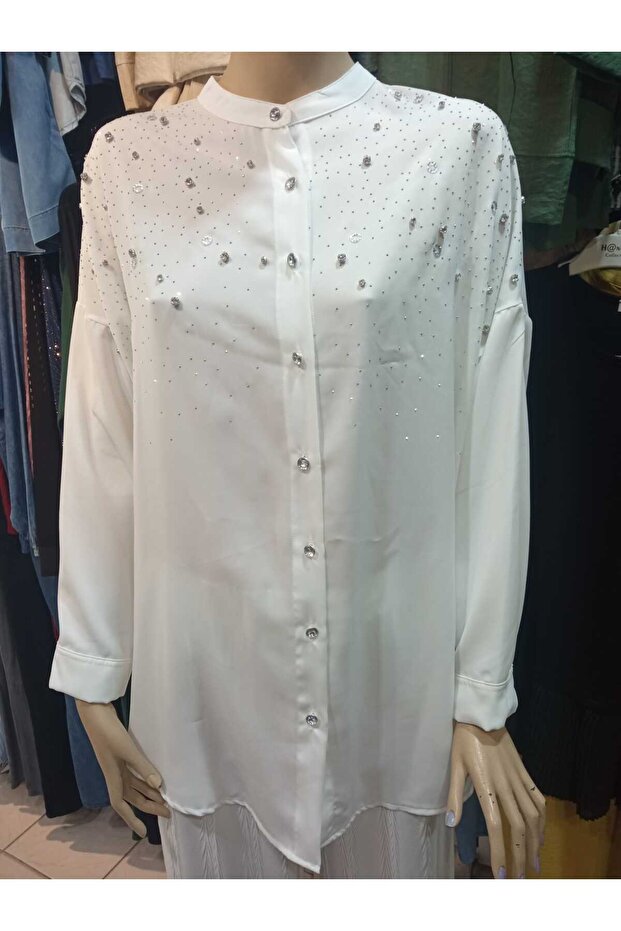 Taşlı Dubai Gömlek - 1