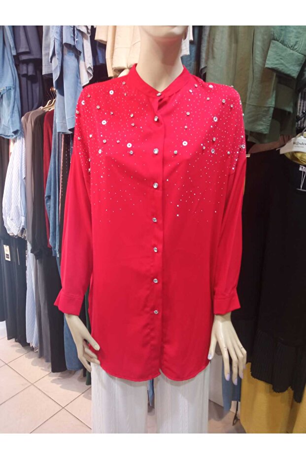 Taşlı Dubai Gömlek - 3