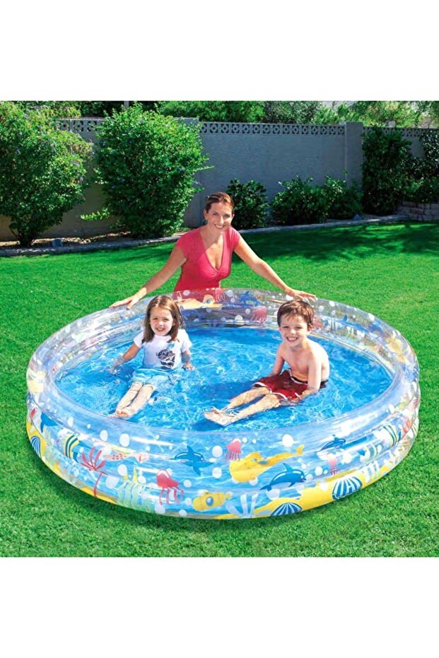 مسبح غوص عميق بثلاث حلقات 183 × 33 سم - 2