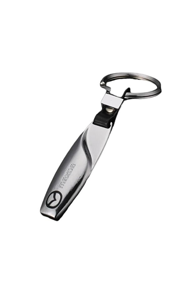 Keychain for Mazda Key, Silver/Black - 2
