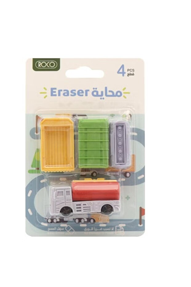 مجموعة ممحاة مطاطية بطابع المرور - 5 قطع - 1