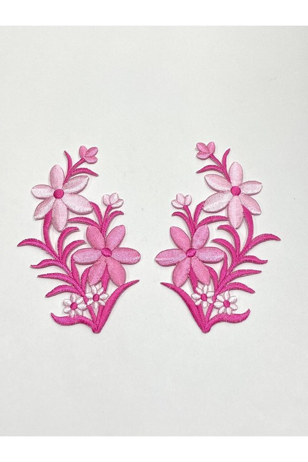 Colorful Iron-On Embroidery Applique / Colorful Applique Set of 2 # 3