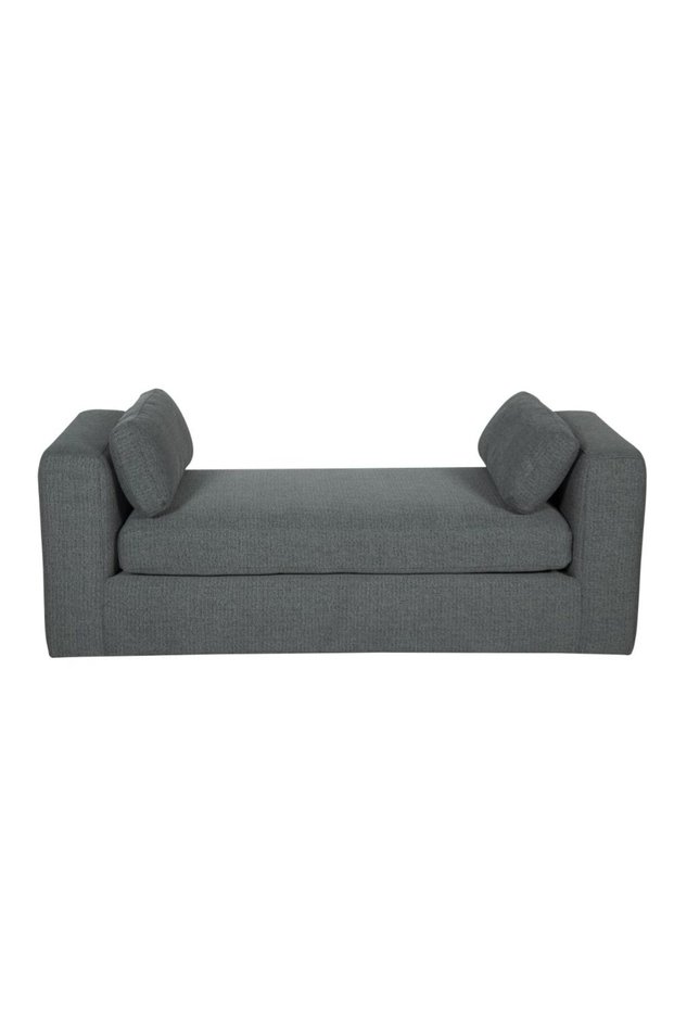 Paddington 2 Seater Wide Fabric Lounger - Teal Green L160xW60xH60cm