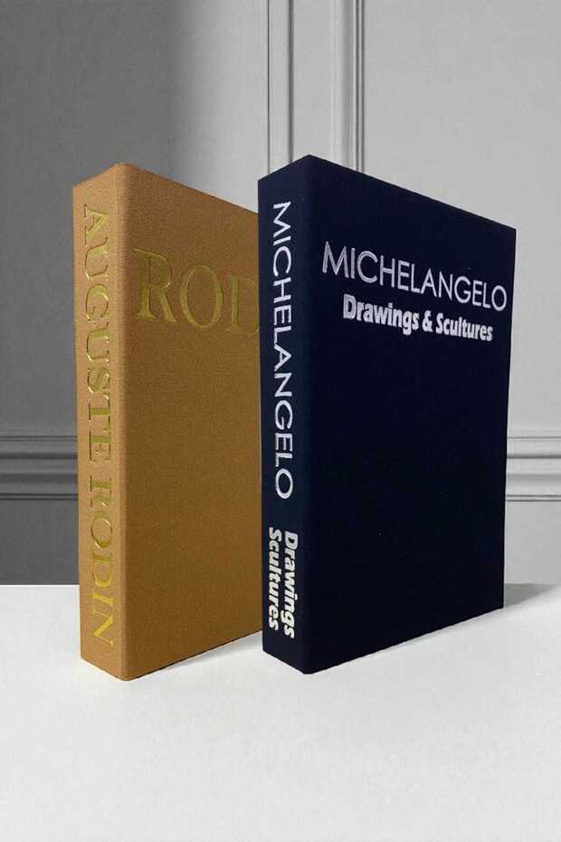 2-Piece Fabric Covered Book-Looking Decorative Box |   Gift & Jewelry Box