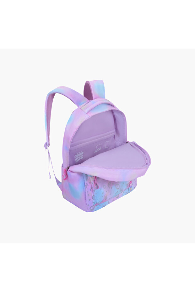 حقيبة ظهر مدرسية مطبوعة بأحزمة كتف قابلة للتعديل - 12×21 سم - 3