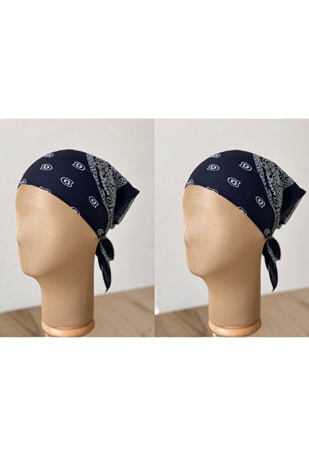 100% Cotton Classic Pattern Unisex 2-Piece Bandana Set Colorful Bandana Ethnic Patterned a Quality Bandana
