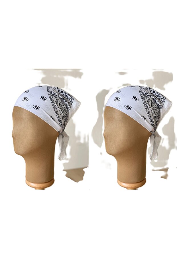 100% Cotton Classic Pattern Unisex 2-Piece Bandana Set Colorful Bandana Ethnic Patterned a Quality Bandana