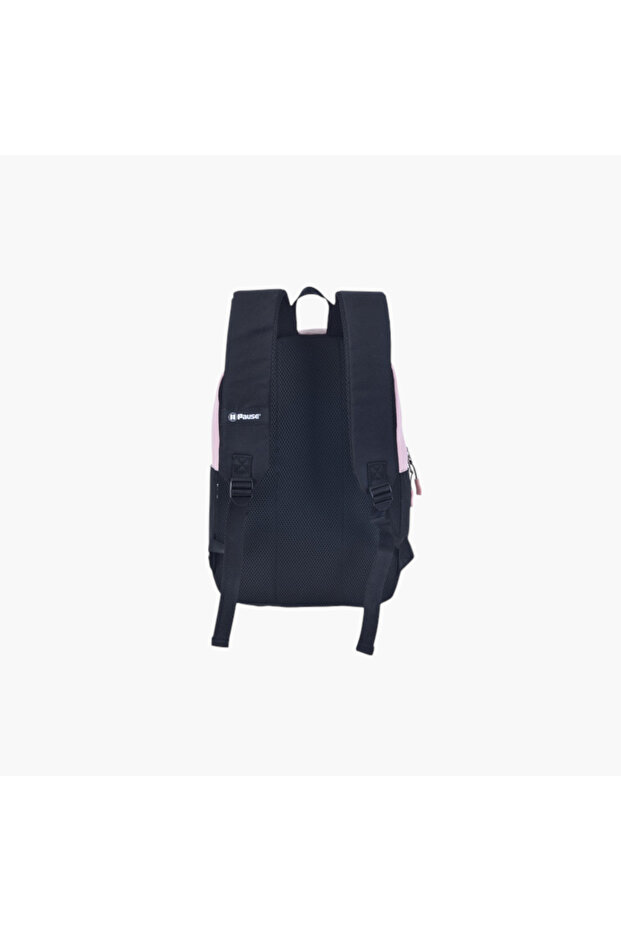 حقيبة ظهر مدرسية بألوان متعددة مع أحزمة كتف قابلة للتعديل - 12×21 سم - 4