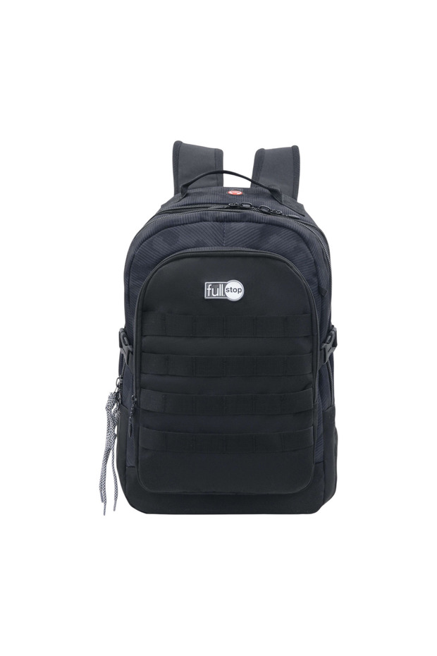 Solid Backpack with Adjustable Straps and Zip Closure - 6x12x21 cms - 1