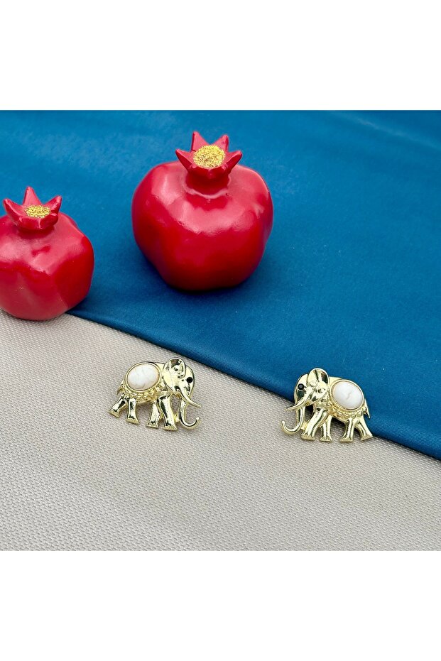 Elephant Gold Earrings