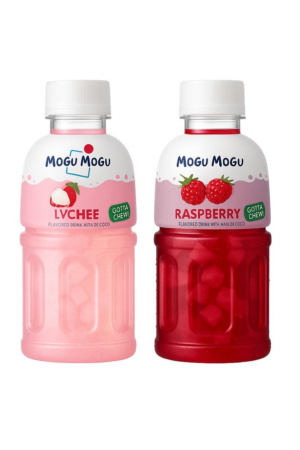 Mogu Mogu İçecek – Lychee & Raspberry (320ml x2) - 1
