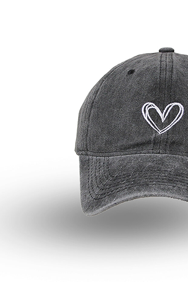 Sapca reglabila inima washed - 2