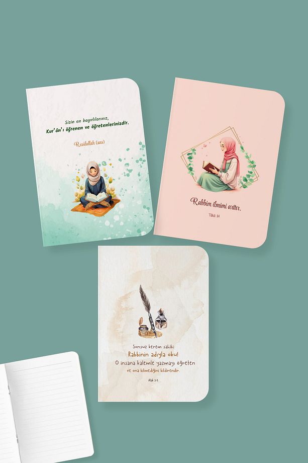 İlim A6 Çizgili Mini Defter Seti - 1