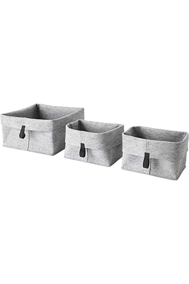 Raggisar Basket Set of 3 – Gray (Model 304.343.32)