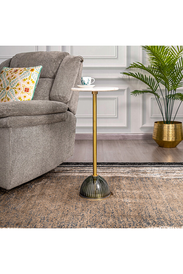 Glass Base Drinks Table-30* 67 cm - 1
