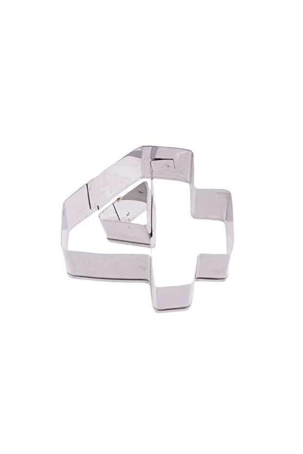 Cake Cookie and Pastry Mold Metal 4 Numbers Large Size Number 8.5 cm