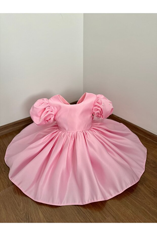 Kız çocuk pembe elbise - 1