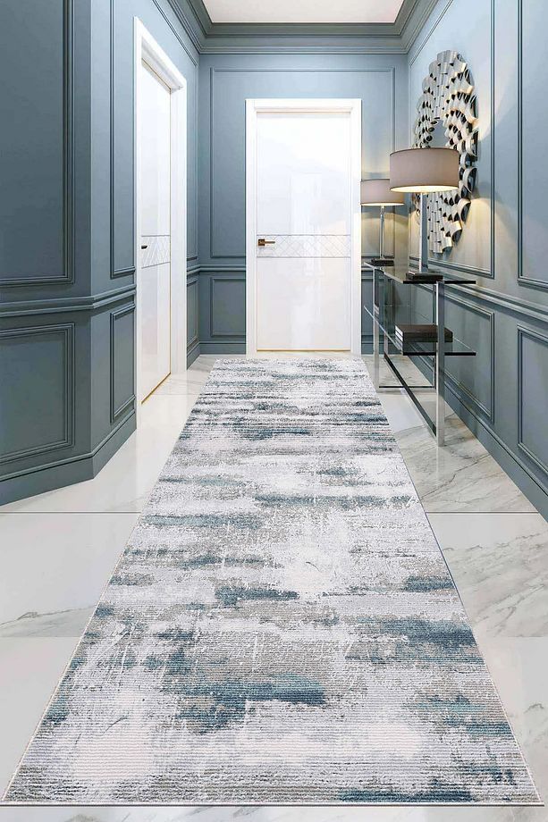 DİJİTAL BASKILI Kaymaz Taban Yıkanabilir Modern Mutfak Halısı Salon Halısı Yolluk - 3