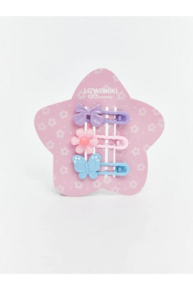 Lcw Accessories Flower Printed Girl's Buckle 3-Piece (W5)