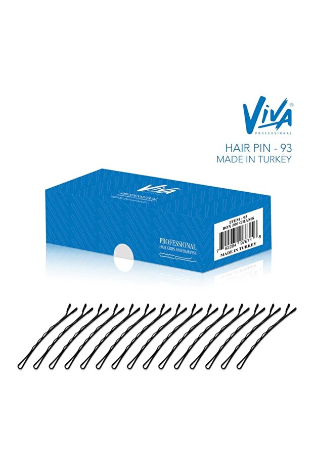 Viva Small Hair Pins with Strong Grip – 500g Bulk Pack for Salon & Daily Use