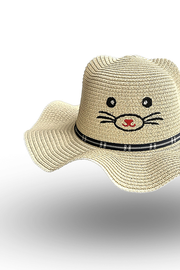 Palarie paie pisica - 2