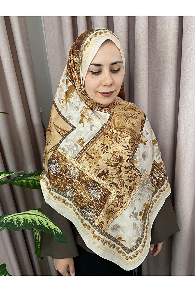 شال ناعم بنمط هارموني - أصفر زيتوني