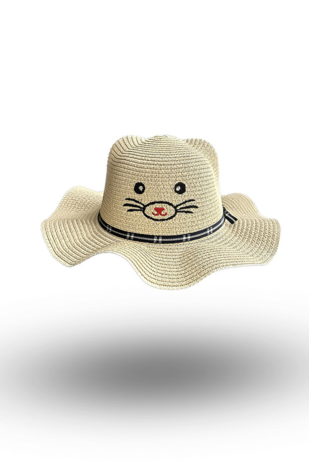 Palarie paie pisica - 1