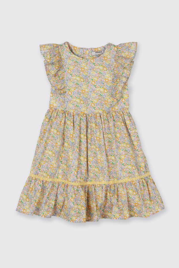 Liberty Fabric Flower Patterned Girl's Dress