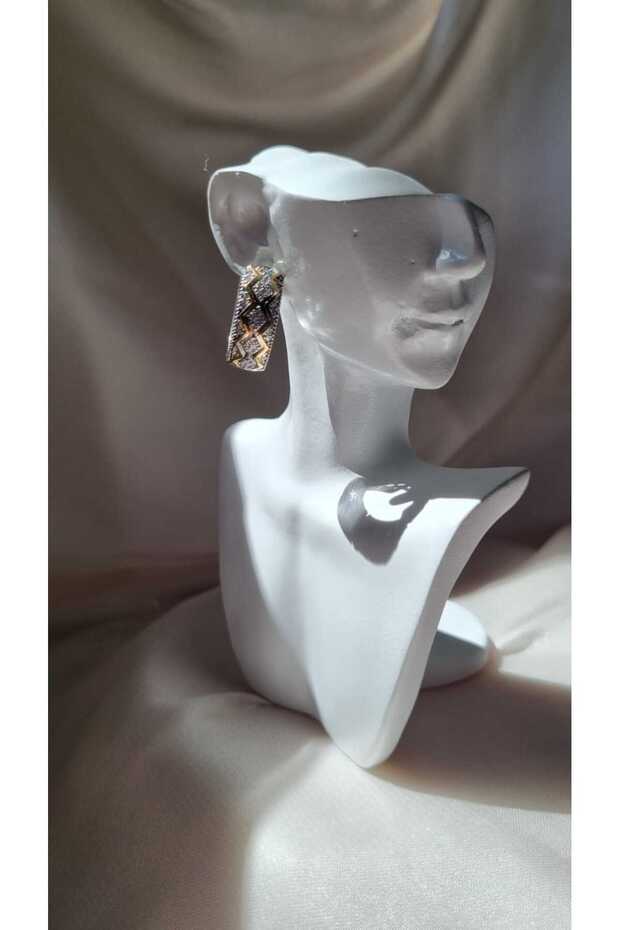 Zigzag Model Çelik Küpe - 2