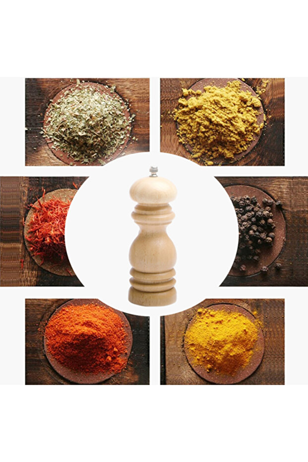 مطحنة فلفل قابلة للتعديل بني - 1