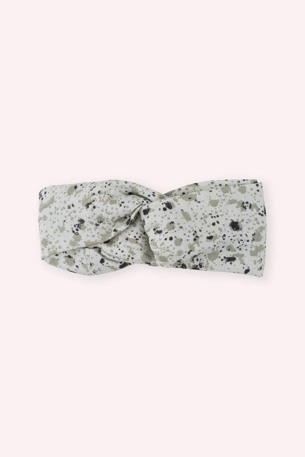 Baby Girl Elastic Khaki Bandana